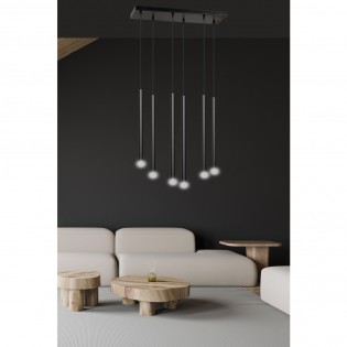 Ceiling Track Lamp Tizo Black (6 lights)