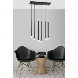 Ceiling Track Lamp Tizo Black (6 lights)