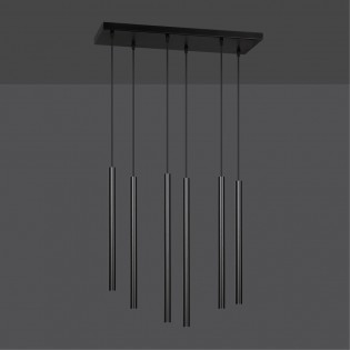 Ceiling Track Lamp Tizo Black (6 lights)