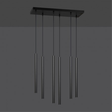 Ceiling Track Lamp Tizo Black (6 lights)