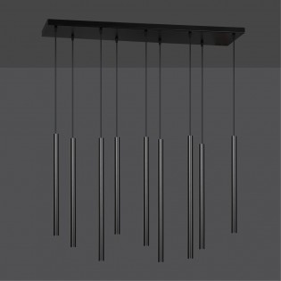 Ceiling Track Lamp Tizo Black (9 lights)