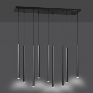 Ceiling Track Lamp Tizo Black (9 lights)