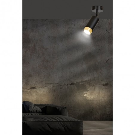 Adjustable Ceiling Spotlight Mura Black/Gold
