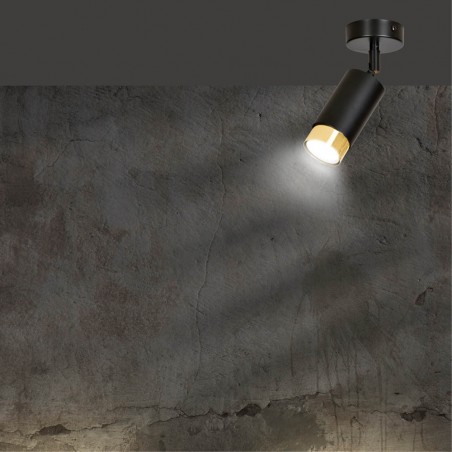 Adjustable Ceiling Spotlight Mura Black/Gold