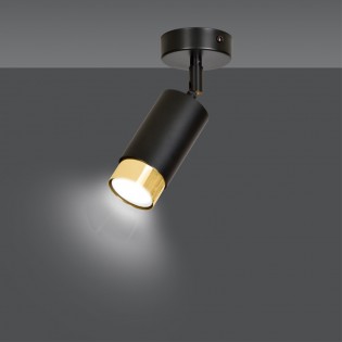 Adjustable Ceiling Spotlight Mura Black/Gold