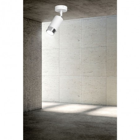 Adjustable Ceiling Spotlight Mura White/Chrome