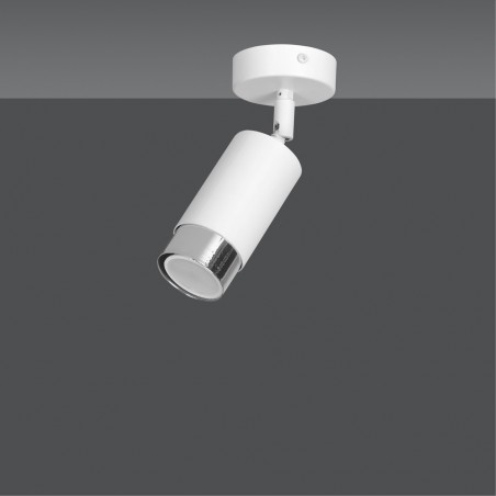 Adjustable Ceiling Spotlight Mura White/Chrome