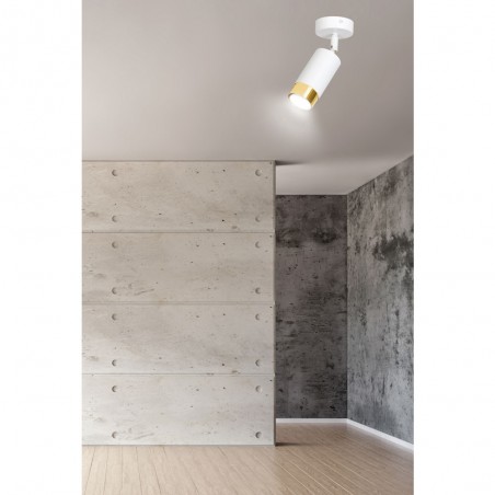 Adjustable Ceiling Spotlight Mura White/Gold