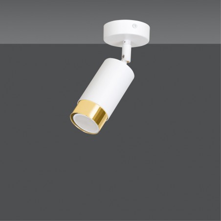 Adjustable Ceiling Spotlight Mura White/Gold
