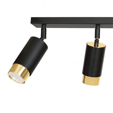 Spotlight Track Lamp Mura Black/Gold (4 lights)
