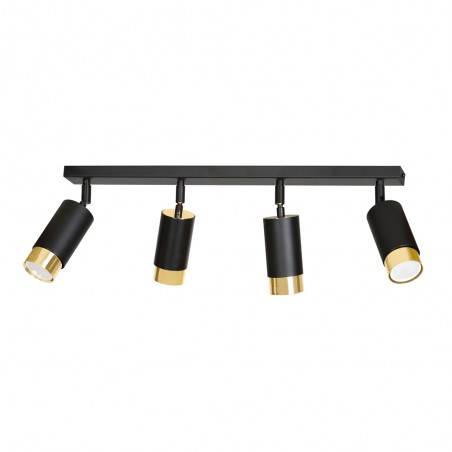 Spotlight Track Lamp Mura Black/Gold (4 lights)