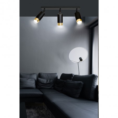 Spotlight Track Lamp Mura Black/Gold (3 lights)