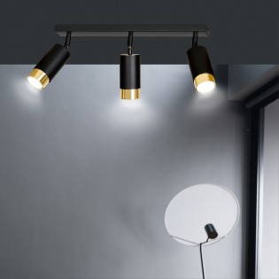 Spotlight Track Lamp Mura Black/Gold (3 lights)