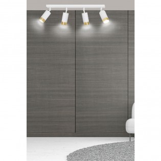 Spotlight Track Lamp Mura White/Gold (4 lights)