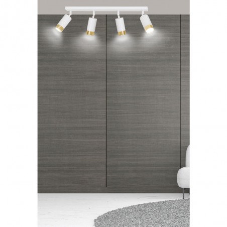 Spotlight Track Lamp Mura White/Gold (4 lights)