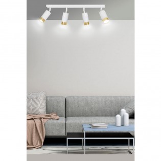 Spotlight Track Lamp Mura White/Gold (4 lights)