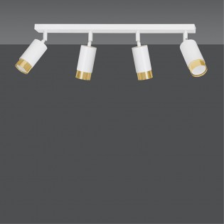 Spotlight Track Lamp Mura White/Gold (4 lights)
