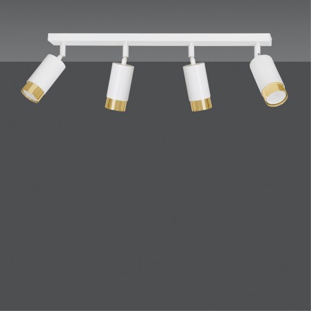 Spotlight Track Lamp Mura White/Gold (4 lights)