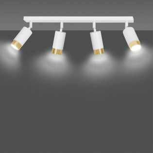 Spotlight Track Lamp Mura White/Gold (4 lights)