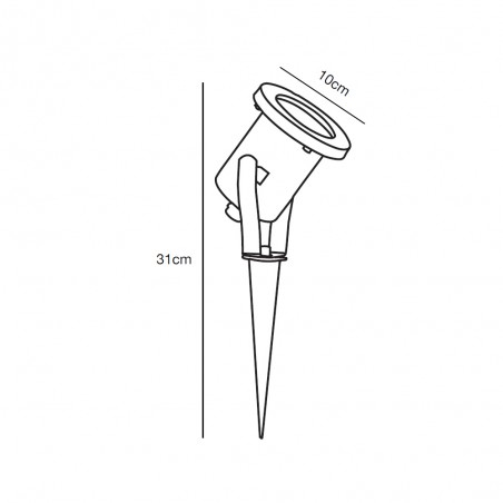 Outdoor Spike Spotlight Taurus