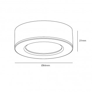 Kitchenio LED-Downlight für Möbel (2W)
