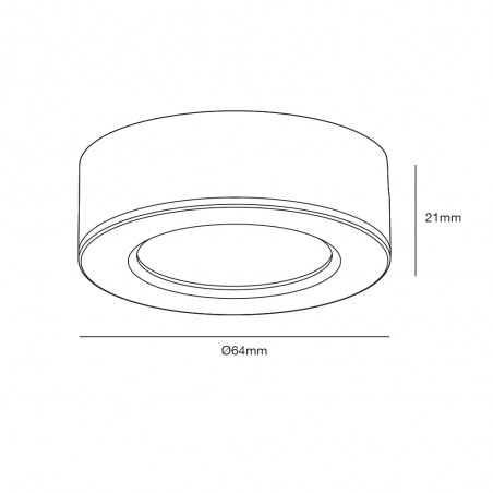 Kitchenio LED-Downlight für Möbel (2W)