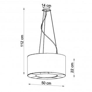 Pendant lamp Saturno