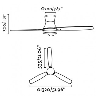 Ventilator mit Licht TONSAY