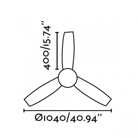 MINI UFO Ventilator mit Licht