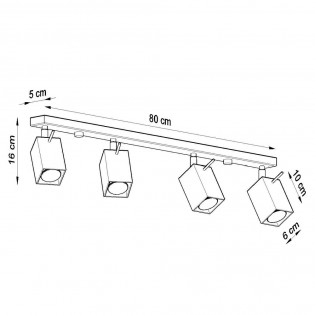 Ceiling track light Merida