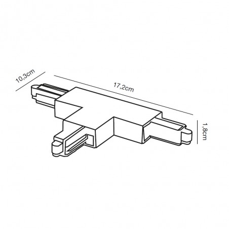 Link-T Schienenverbinder links