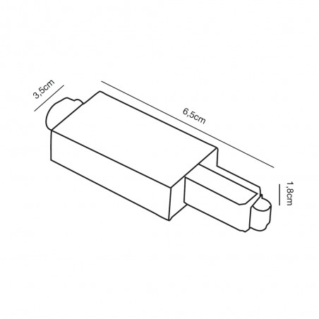 Adapter für Verbindungsschienen Seite