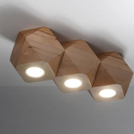 Woody Deckenleuchte (3 Lichter)