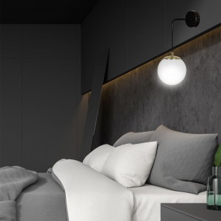 Aplique de pared Signo Negro