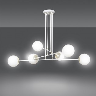 Lámpara colgante Signo Blanco (6 luces)