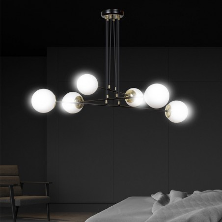 Ceiling Lamp Signo Black (6 lights)