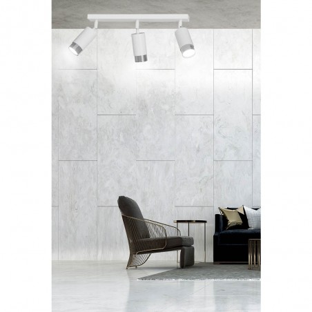 Regleta de techo Mura Blanco/Cromo (3 luces)