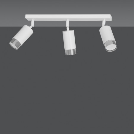 Regleta de techo Mura Blanco/Cromo (3 luces)