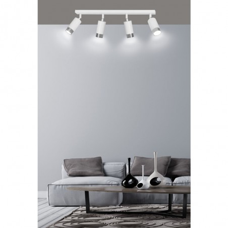 Spotlight Track Lamp Mura White/Chrome (4 lights)