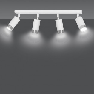Regleta de techo Mura Blanco/Cromo (4 luces)