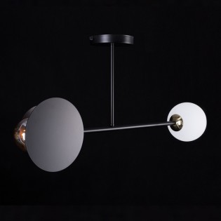 Ceiling Lamp Meltis Black (2 lights)