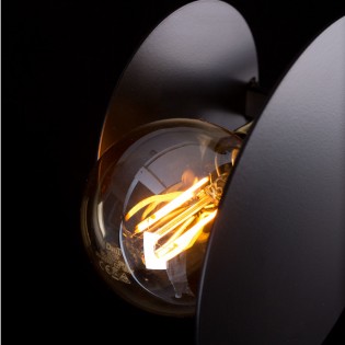 Ceiling Lamp Meltis Black (2 lights)
