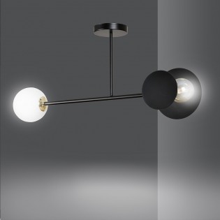 Ceiling Lamp Meltis Black (2 lights)