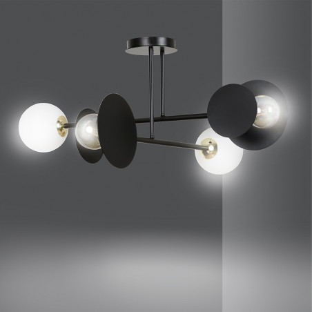 Ceiling Lamp Meltis Black (4 lights)