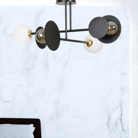 Ceiling Lamp Meltis Black (4 lights)