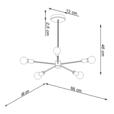 Chandelier Lango (5 Lights)