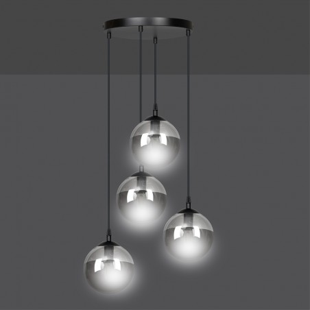 Cluster Pendant Lamp Sagan Graphite (4 lights)