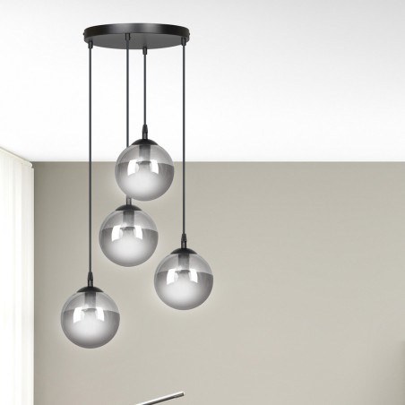 Cluster Pendant Lamp Sagan Graphite (4 lights)