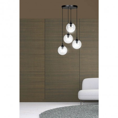 Cluster Pendant Lamp Sagan Transparent (4 lights)