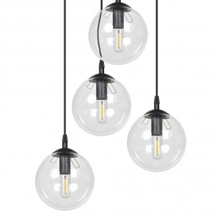 Cluster Pendant Lamp Sagan Transparent (4 lights)